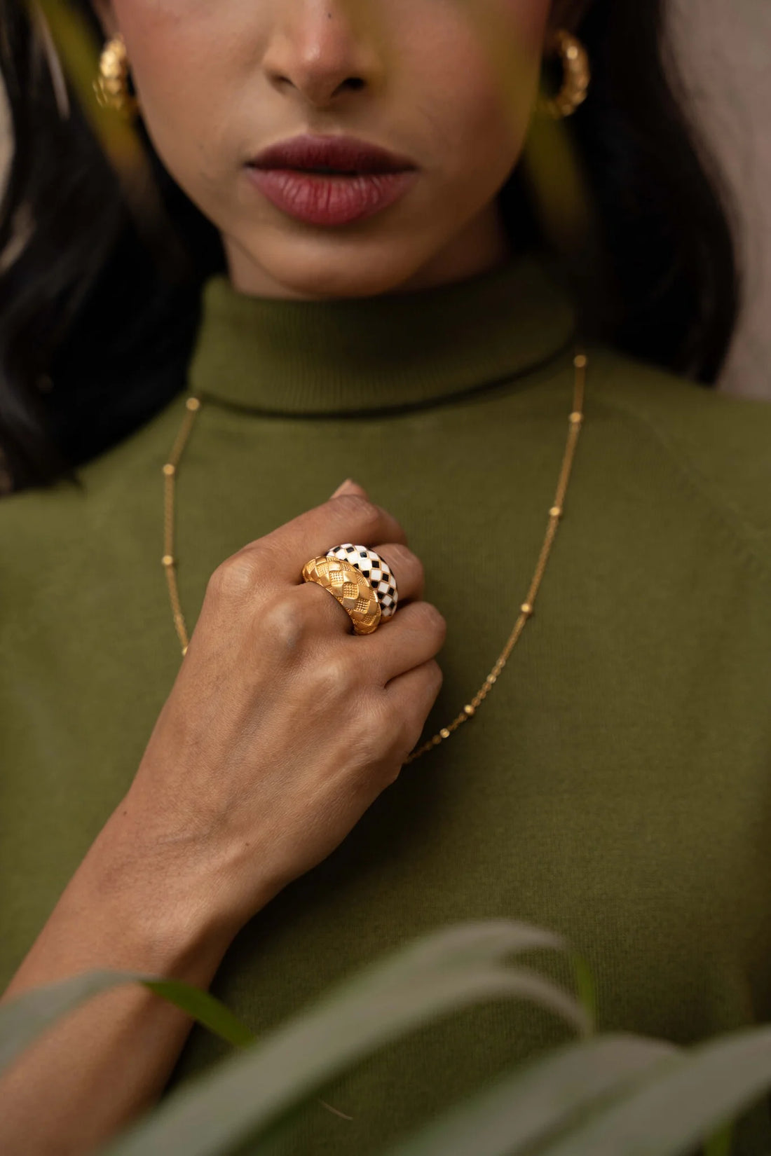 Checkered Ring (Enamel)