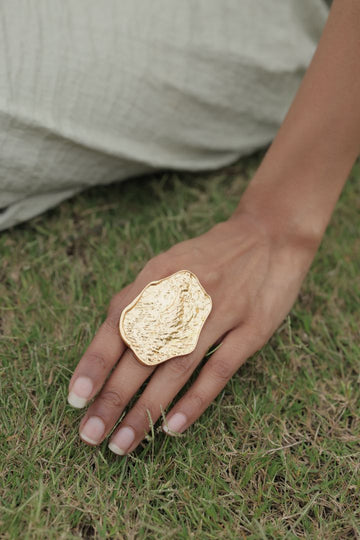 Sculpted Ellipse ring